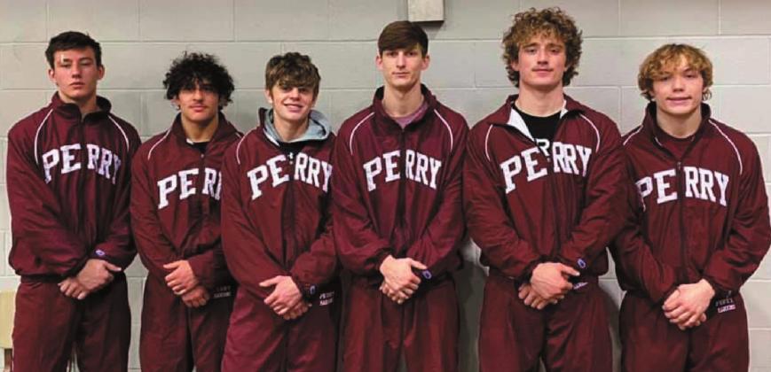 2021 PHS state qualifiers, from left: Ethan Hughes, Kaleb Owen, Jaden Oakes, Logan Smith, Brody Harbour, and Kohl Witter.