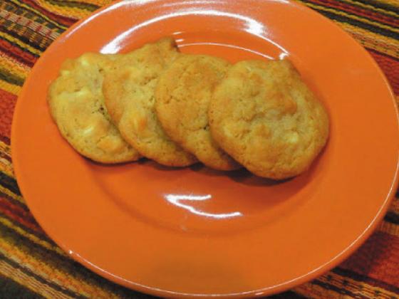 Lemon white chocolate chip cookies