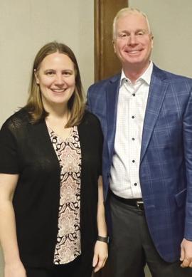 Lion Melissa and Doug Linehan, Director of Oklahoma Tax Commission