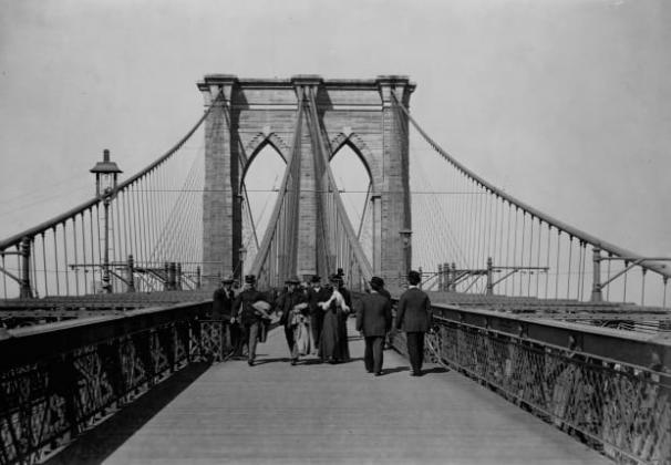 Brooklyn Bridge opens