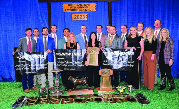 OSU has earned the national title six of the past seven years. (Photo courtesy of the OSU Livestock Judging Team)