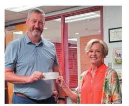 Zion Lutheran Church recently donated funds to Morrison Public Schools, above, and Perry Public Schools, below. Donation are to be applied to student lunch debt.