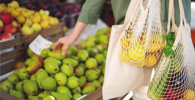 Follow food safety guidelines when using reusable bags at grocery stores to help cut down the risk of foodborne illness.