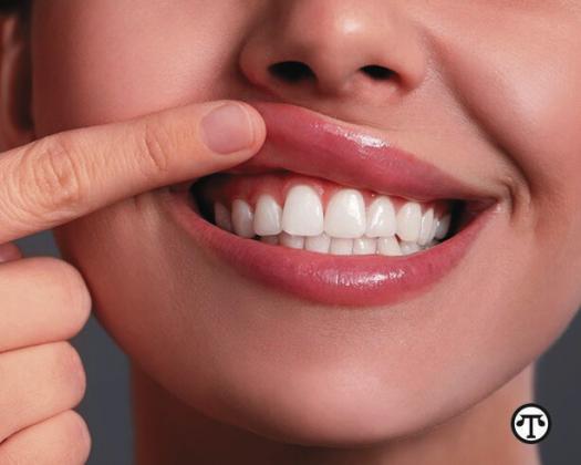 For good health and strong teeth, treat your gums well.