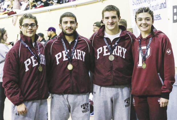 State placers are Chris Cordova- 4th place, Kaleb Owen - 1st place, Treg Bowman - 2nd place, and Isabelle Stoops - 4th place.