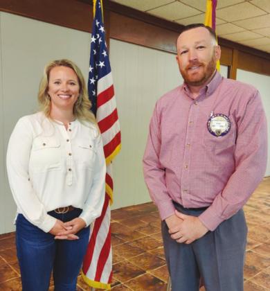 Connie Smith, Executive Director for Main Street of Perry pictured above at left with Lion’s Club President and Program Chair Rick Arterberry