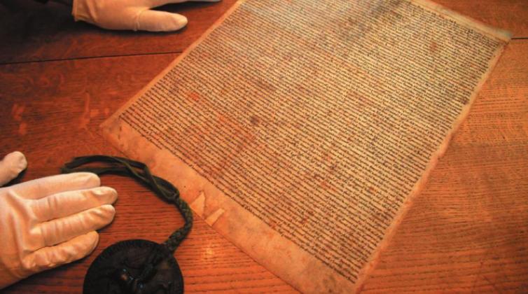 On this day in history 1214...King John puts his seal on Magna Carta